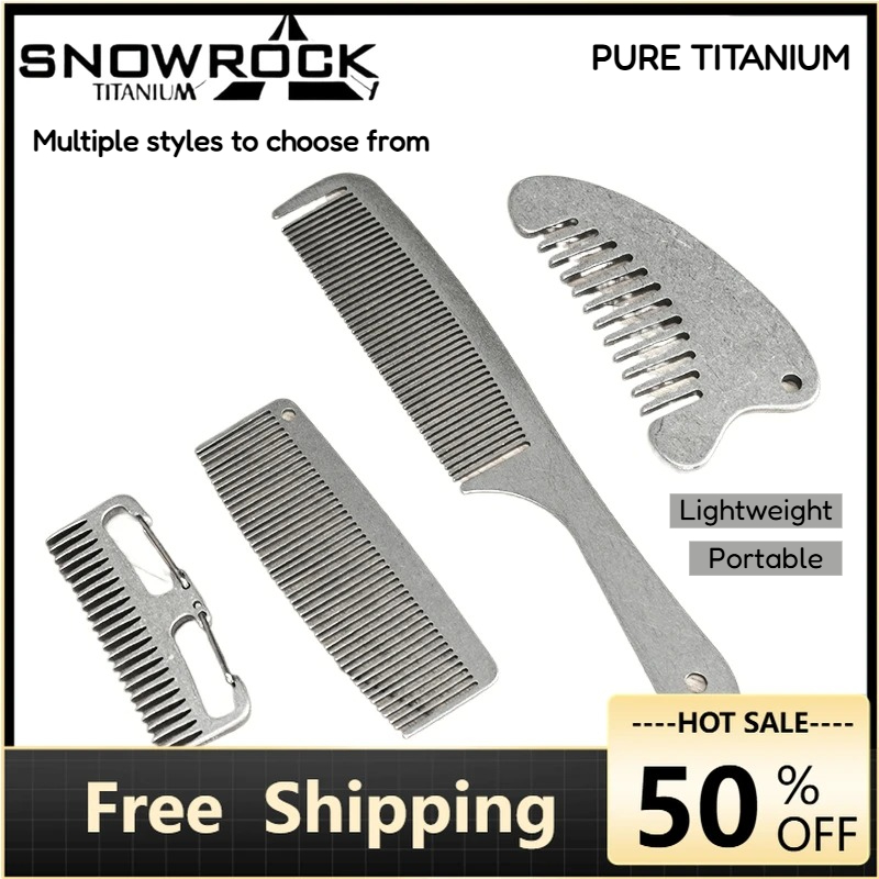 Comb Pocket Titanium - SNOWROCK Stone-Washed Titanium Hair & Beard