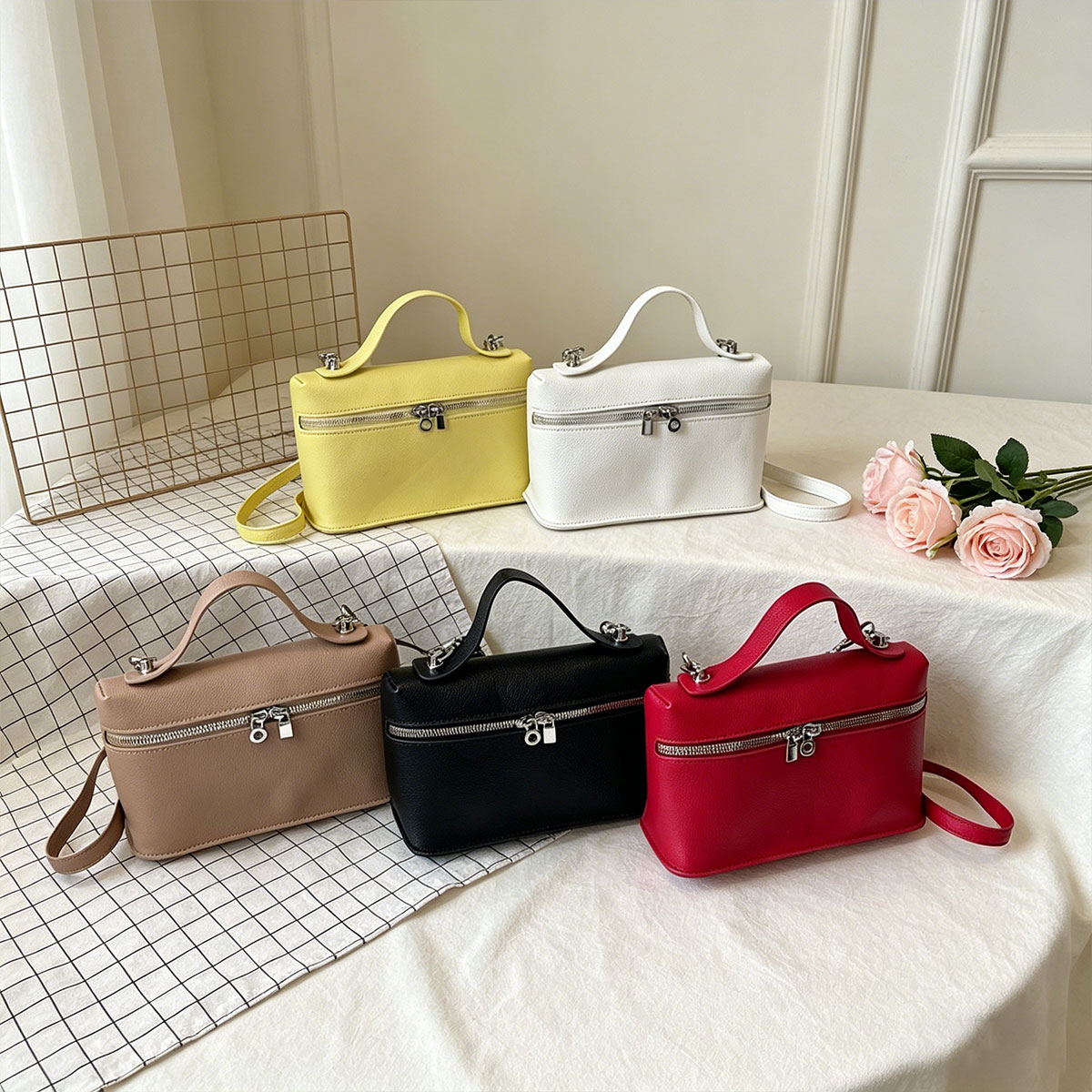 Edc Carry Bag - Minimalist Trend Solid Color Box Bag