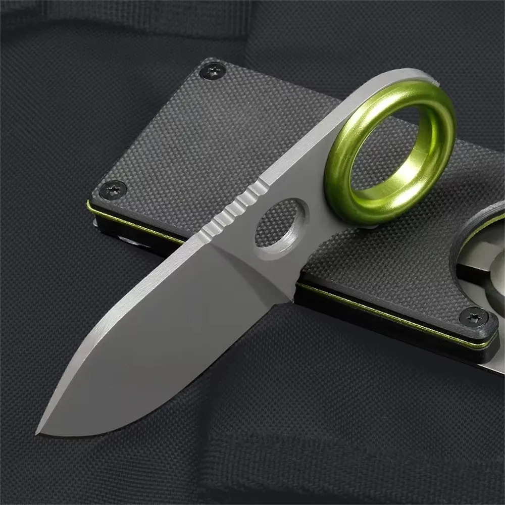 Everyday Carry (Edc) Knife - Mini Ring Fixed Blade Knife Stainless