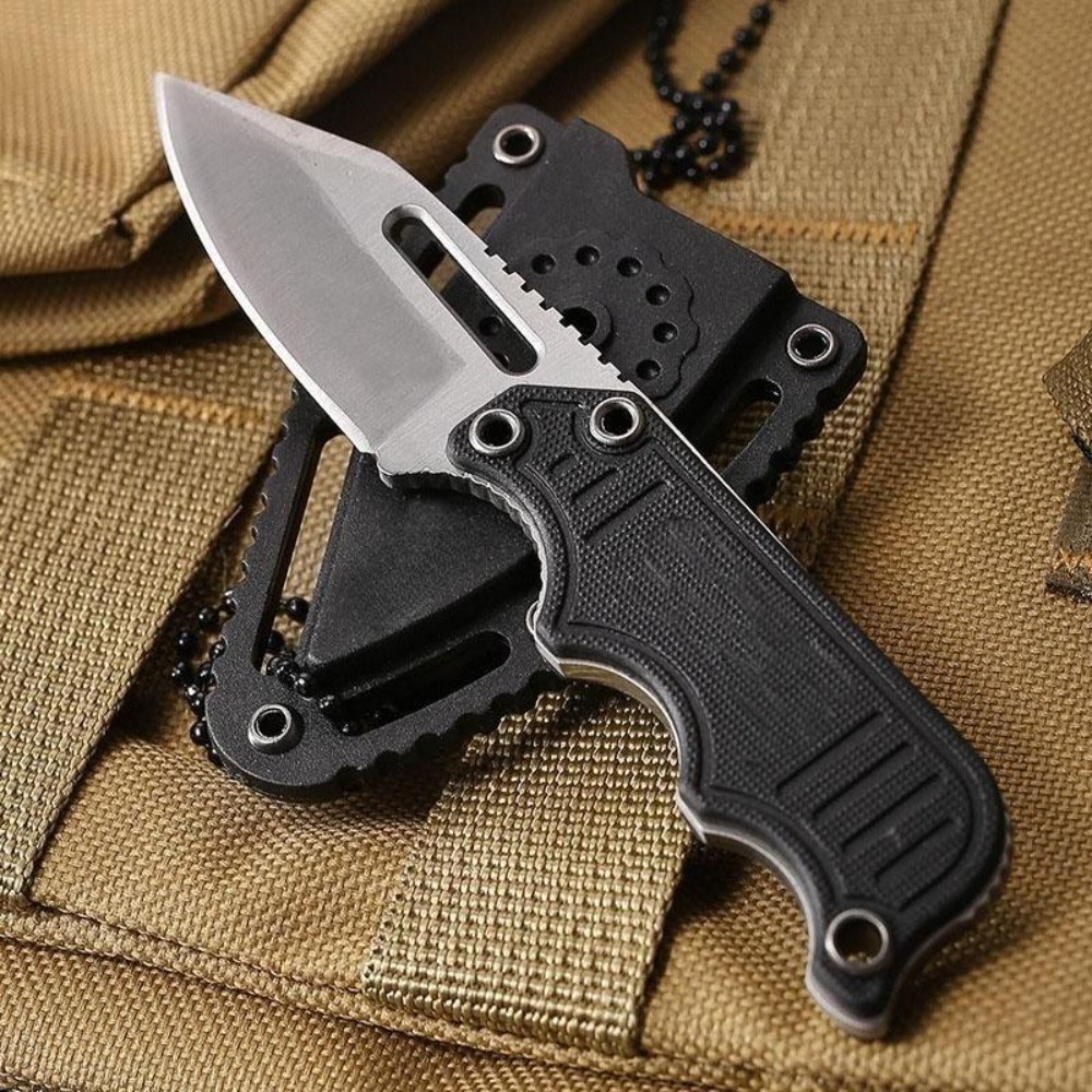 Everyday Carry (Edc) Knife - Portable Neck Knife with Kydex Sheath