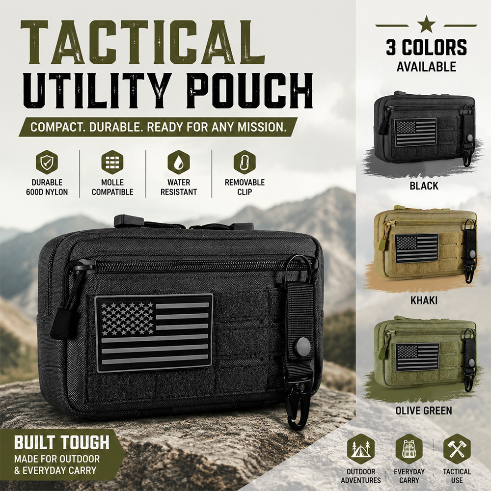 Edc Carry Pocket - Tactical Molle EDC Pouch Outdoor First