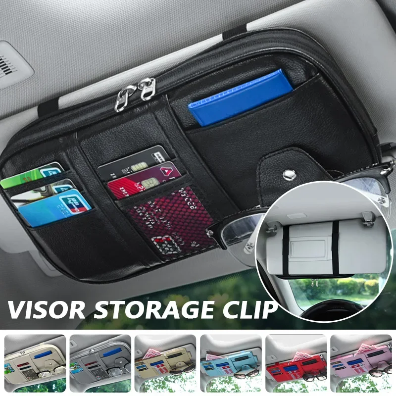 Edc Carry Pen - Car Sun Visor Organizer Multi-pocket Zipper