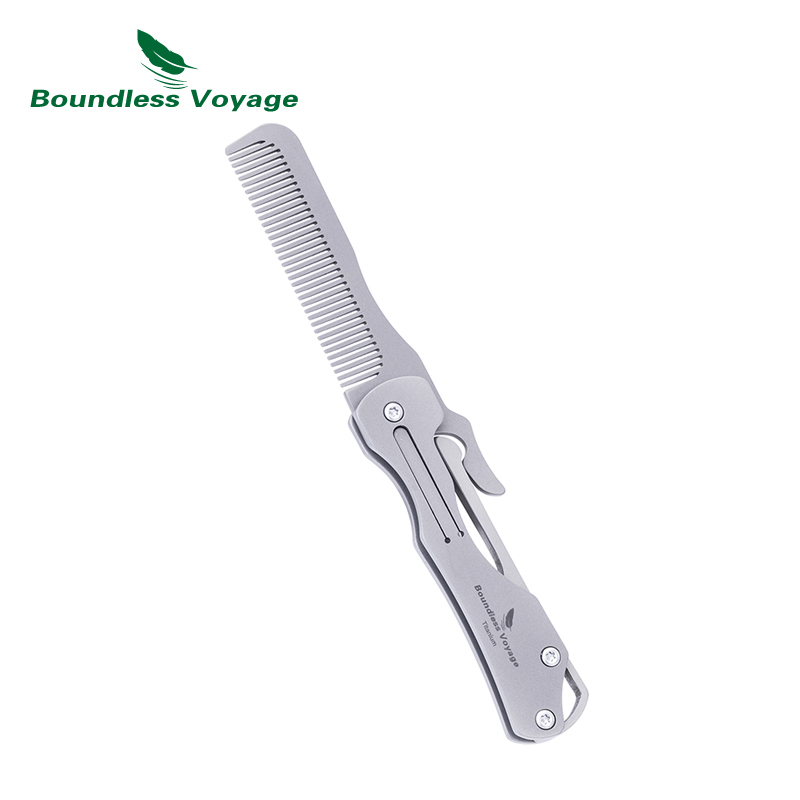 Comb Pocket Titanium - Boundless Voyage Folding Titanium Hair Comb