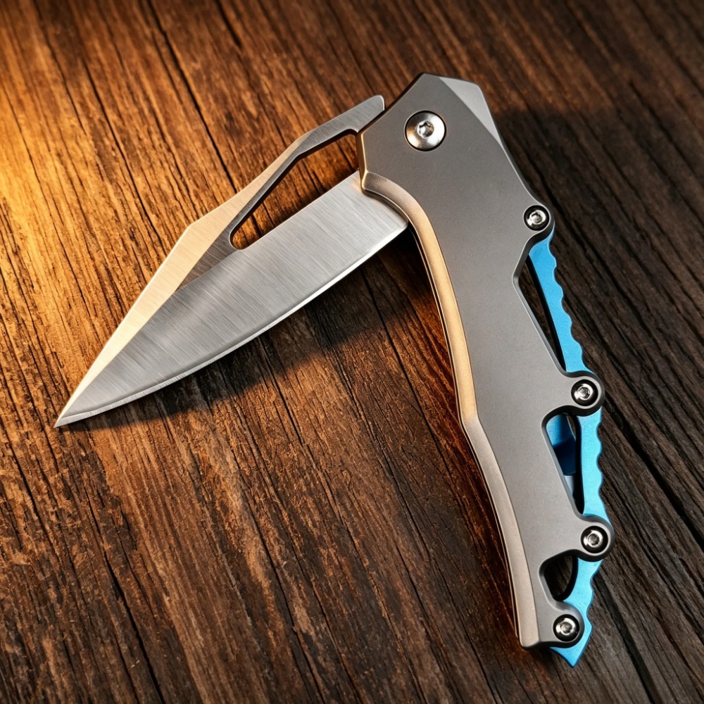 Everyday Carry (Edc) Knife - Compact EDC Folding Knife D2 Steel