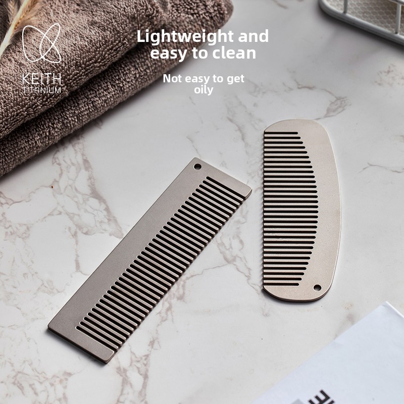 KEITH Lược Tóc Titanium cho Tó - đánh giá và giá Comb Pocket Titanium