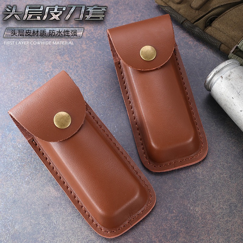 Genuine Leather Knife Sheath f - đánh giá và giá Edc Carry Belt Leather