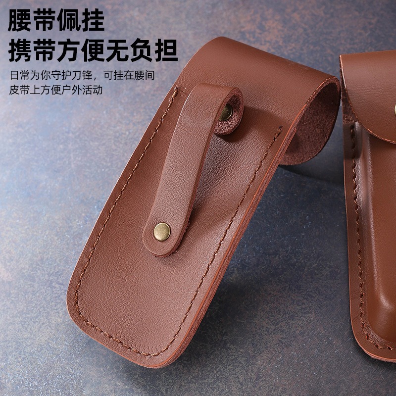 Genuine Leather Knife Sheath f - đánh giá và giá Edc Carry Belt Leather