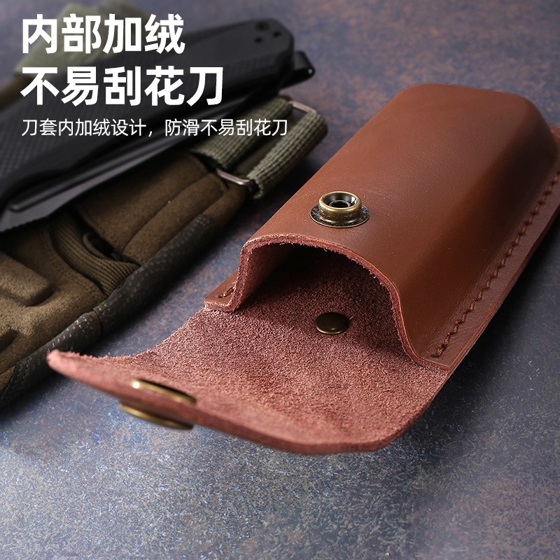 Genuine Leather Knife Sheath f - đánh giá và giá Edc Carry Belt Leather