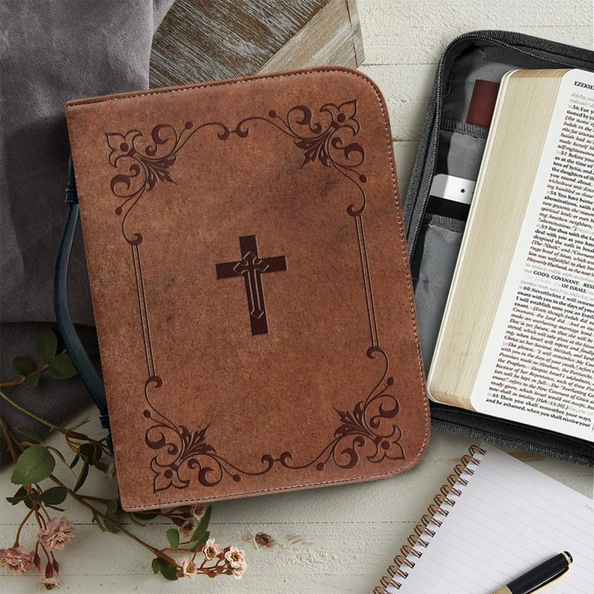 Classic Leather Print Bible Ba - đánh giá và giá Edc Carry Bag