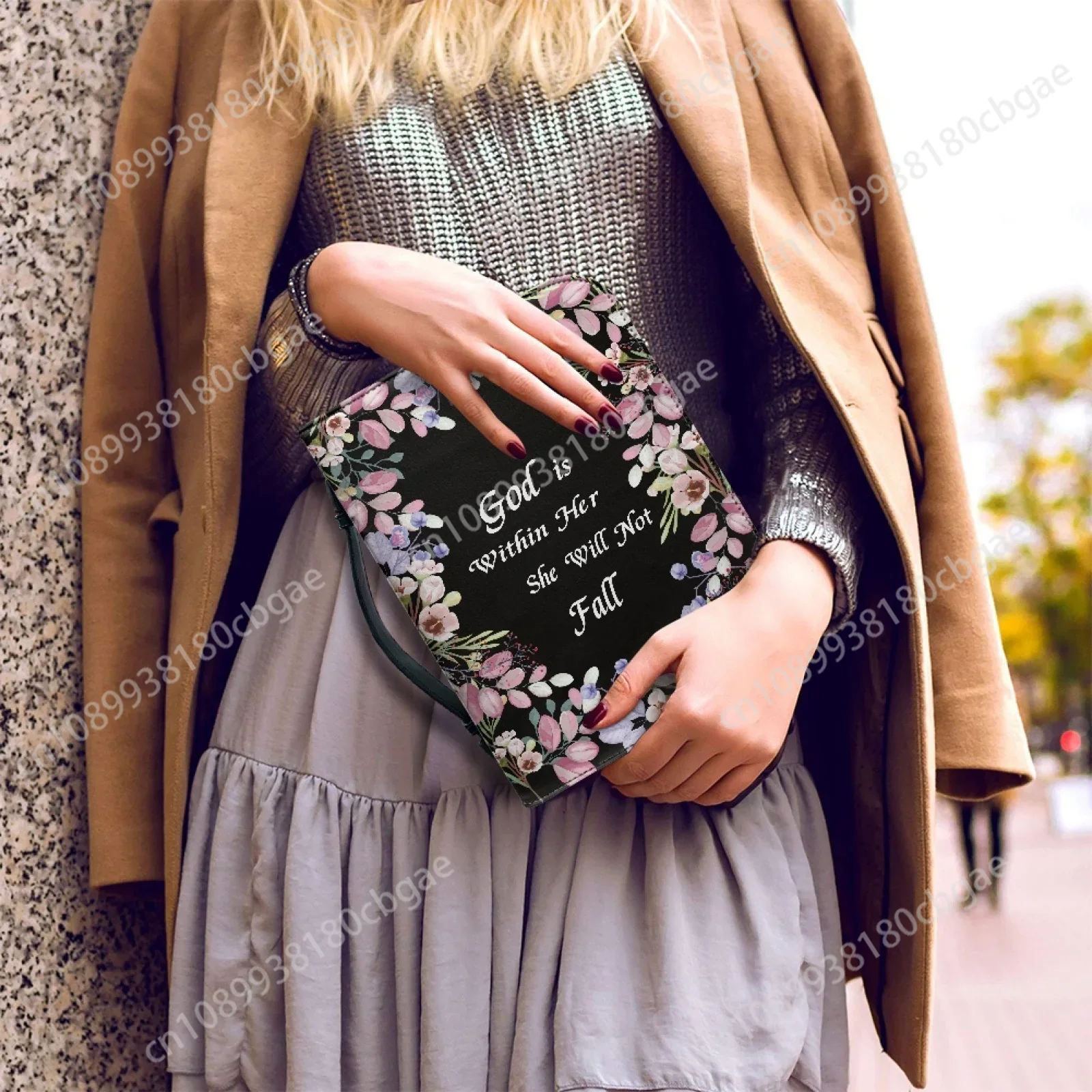 Flowers Verse Pattern Leather  - đánh giá và giá Edc Carry Bag