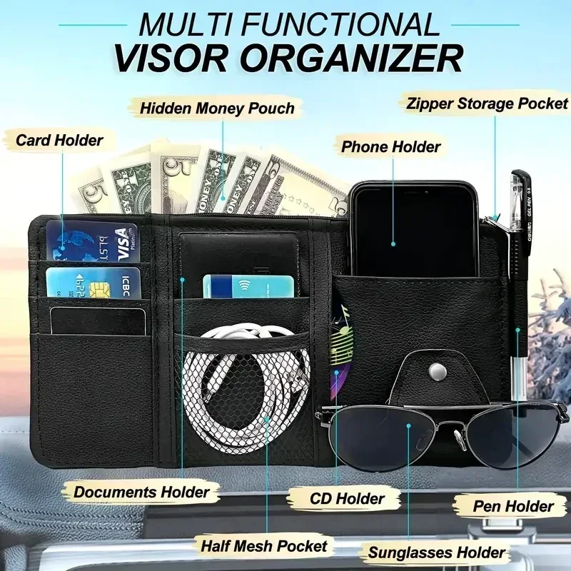 Car Sun Visor Organizer Multi- - đánh giá và giá Edc Carry Pen