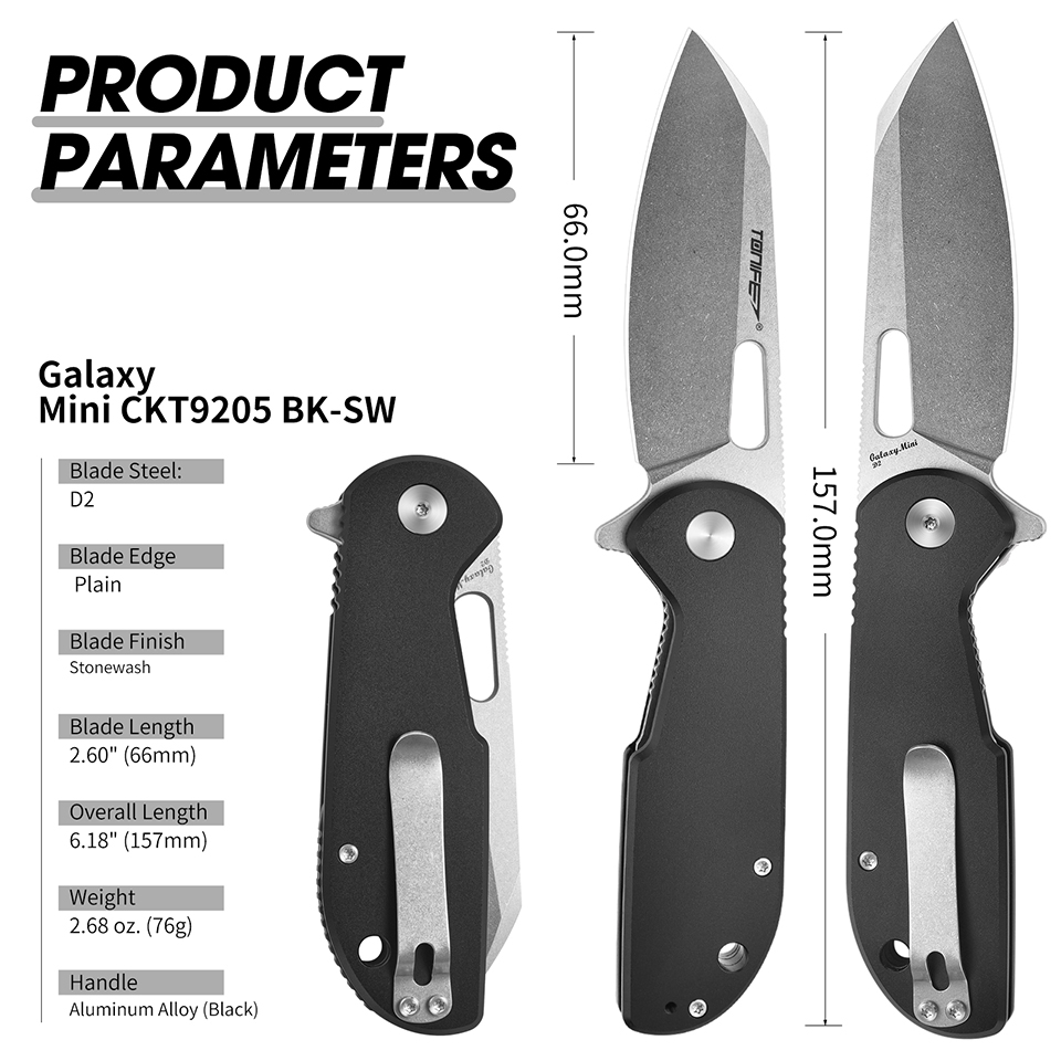 TONIFE Galaxy Mini CKT9205 Fol - đánh giá và giá Everyday Carry (Edc) Knife